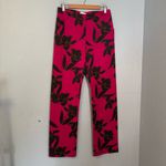 ALC Frank A.L.C. Women's Vaughn Floral Wool Blend Straight Leg Trouser Pink Size 4 Office Photo 1