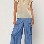 Current Air 💕💕 Sparkle Flutter Top ~ Light Gold Large L NWT Photo 2