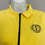 Ralph Lauren L-RL Ralph‎ Lauren Active Polo Shirt Quarter Zip Women Small Yellow Short Sleeve Photo 10