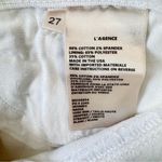 L'Agence L’Agence Nadia High Rise Cropped Straight Blanc White Capri Jeans Revolve Photo 10