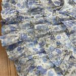 Altar'd State Sydney Mini Tiered Ruffle Fit & Flare Dress Flutter Sleeve XL FLAW Photo 7