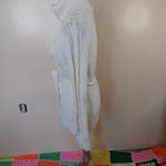 it's our time Size Medium M Long Sweater Tie Comfy Knit Button Long Sleeve Ivory Photo 8