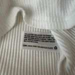 Wild Fable White Split Neck Super Cropped Tank Top M Photo 4