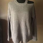 Design Lab Sweater w/ one cold shoulder Gray Photo 0