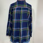 Old Navy  Blue and Green Plaid Shirt Photo 4