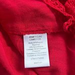 Greylin Crochet Boho Womens Top Sz M Peasant Festival Red Dainty Coastal Folk Size M Photo 10