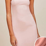 Fame and Partners  Minimalist Shift Dress in Light Nude Photo 0