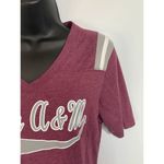 Colosseum Texas A&M Womens Tops Printed Text V Neck Large Photo 1
