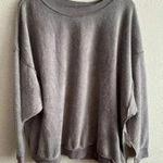 Free People 🆕  Movement Storm Grey Kelly Oversize Sweater Top S🆕 Photo 0