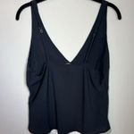 Abercrombie & Fitch Baby Doll Camisole Black Crop Flowy Adjustable Straps Medium Photo 7