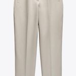 ZARA Cream Trousers with Classic Pleats Photo 0
