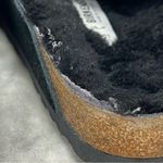 Birkenstock Arizona Fur Shearling Suede Leather Black Sandals EU 38 Photo 10