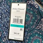 Jessica Howard Blue Patchwork Print Blouson Long Sleeves Shift Dress Size 16 NEW Photo 8