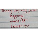 Theory  Womens Gray Zig‎ Zag Flat Front Skinny Leg Wool Blend Ankle Pants 28x26 Photo 5