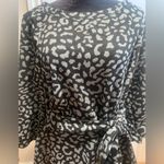 Lane Bryant Leopard Print High-Low Belted Knit Dress with Pockets Size 14/16 Photo 1
