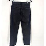 Madewell Womens Classic Straight Jeans in Lunar Wash Charcoal Black Size 25 Photo 2