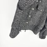 Apiece Apart  Selva Herringbone Crop Bomber Jacket
Size Large Black White Wool Photo 5