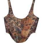 White Fox Boutique White Fox Women's Small Renaissance Corset Top Crop Cherub Festival Art Grunge Photo 0