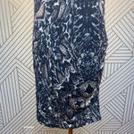 Haute Hippie  Side Ruched Printed Dress Olive Multi‎ Photo 4