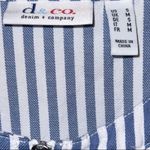 Denim & Co  super cute blue and white striped zip up jacket/top Photo 10
