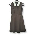 Jessica Howard Black A Frame Short Dress With Pearl Beaded Collar Photo 1