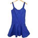 Parker NWT Women’s Delos Royal Blue Embroidered Open Back Mini Dress Photo 2
