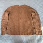 Vintage Gap Factory Wool Cable Knit Sweater Womens XL Brown Tan Y2K 2005 Stretch Photo 1