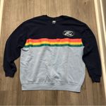 Ford Rainbow Stripe Crewneck Pullover Sweatshirt Blue Size XL Photo 1
