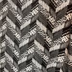 Karl Lagerfeld Karl Lagerfield Paris Tie Front Ruffle Long Sleeve Blouse Black White Medium Photo 6