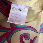 La DoubleJ Paloma short cotton trapeze dress in Cartwheel Giallo geometric print Yellow Size XL Photo 5