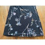 Soma Cool Nights Short Sleeve Veiled Floral Grand Black Nightgown, sz S Photo 5