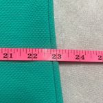 Slinky Brand  1X Green Shift Mini Dress Pockets Side Slits Textured Stretch Work Photo 10