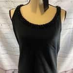Ann Taylor  || Black beaded sleeveless sweater Photo 0