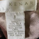 Kenar  Black Lace Overlay Knee Length Skirt Women's Size 8 Sophisticated Photo 4