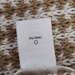 Coldwater Creek  Brown and Cream Embellished Knit Scarf with Flower Accent Photo 5