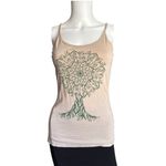 Soul Flower womens beige small tank top tree mandala eco Photo 4