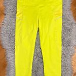 Athleta Aloha Yellow Stride Capri Leggings Size Medium Photo 2