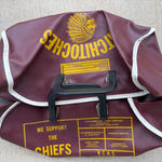 Vintage Natchitoches Central Leather Duffle Gym Bag Yellow Photo 1