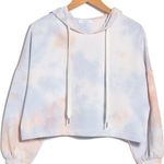 Elodie  Woman's Drawstring Cropped Hoodie Sweatshir Photo 0
