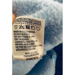 Pink Palm Puff Blue Embroidered Palm Tree Hibiscus Hoodie Sweatshirt Size S Photo 6