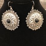 Silver western shield medallion earrings NWT Photo 2