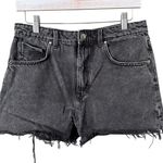 ZARA  Black Cut Off Denim Shorts - 8 Photo 0