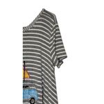 Judith March  Women's Top Striped Bed Hair‎ Don't Care Graphic Short Sleeve Small Photo 1