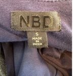 NBD  Kaia Beaded Studded Cutout Navy Blue Long Sleeve V-Neck Dress Size Small Photo 7