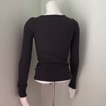 Brandy Melville  Ribbed Black Top Photo 3