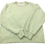 Tna Aritzia Cozy Fleece Perfect Crewneck Sweatshirt Lime Green Size 2 Oversized Photo 0