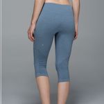 Lululemon  In The Flow Crop II Leggings Heathered Blue Denim NWOT Photo 5