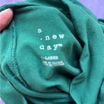 A New Day Solid Forest Green Mock Neck Long Sleeve Bodysuit Photo 2