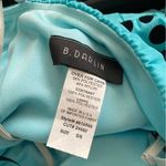 B Darlin B. Darlin Formal Mini Dress Large Back Bow Turquoise Black Juniors Size 5/6 EUC Photo 8