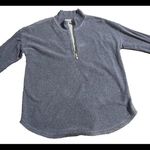 Soft Surroundings Soft Surrounds Quarter Zip Cotton Blended Fleece Outdoor Pullover Sweater Large Photo 5